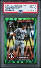2024 Topps Chrome Update Series - Rookie Debut Jasson Dominguez #USC70 Green...