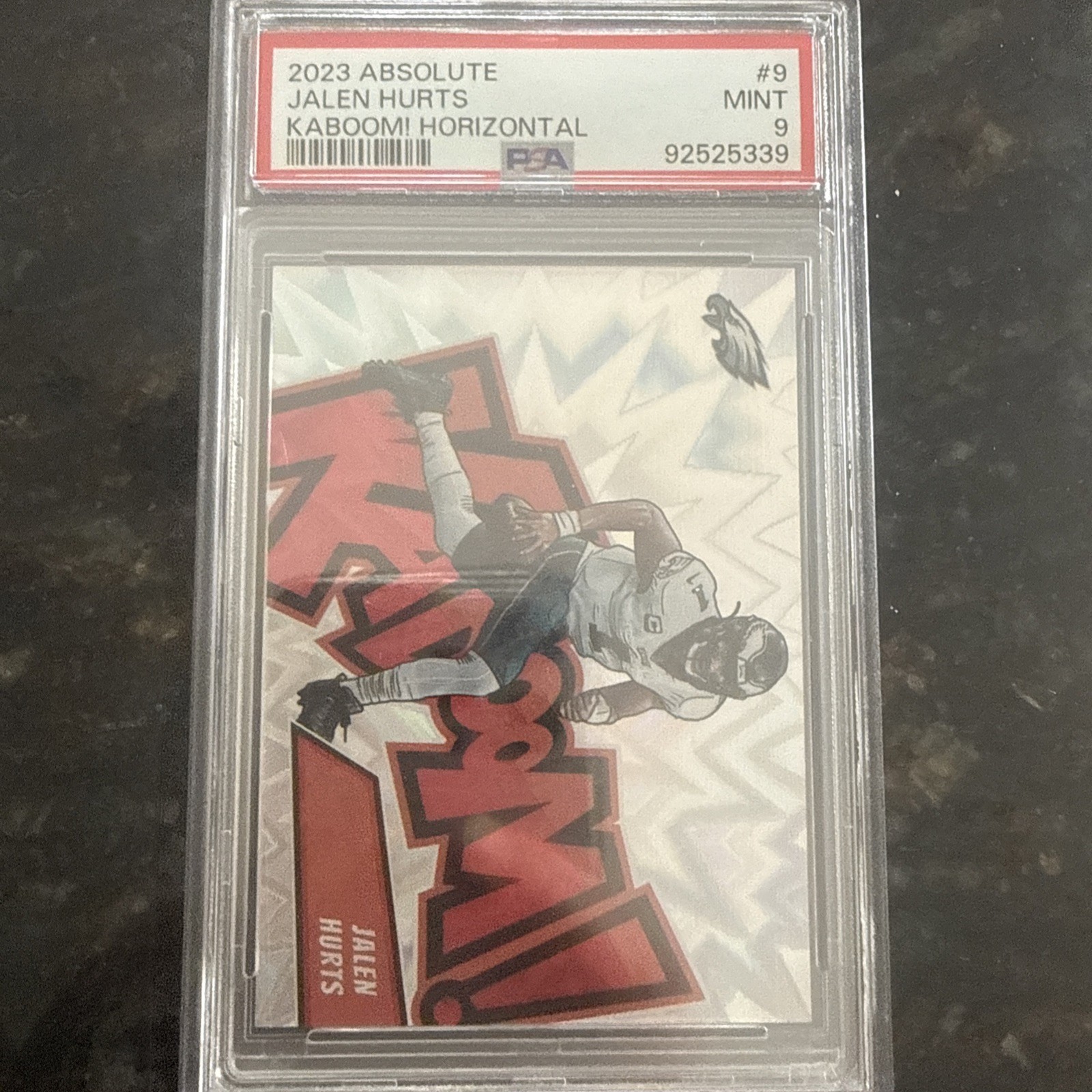 2023 Panini Absolute - Kaboom! Horizontal Jalen Hurts #9