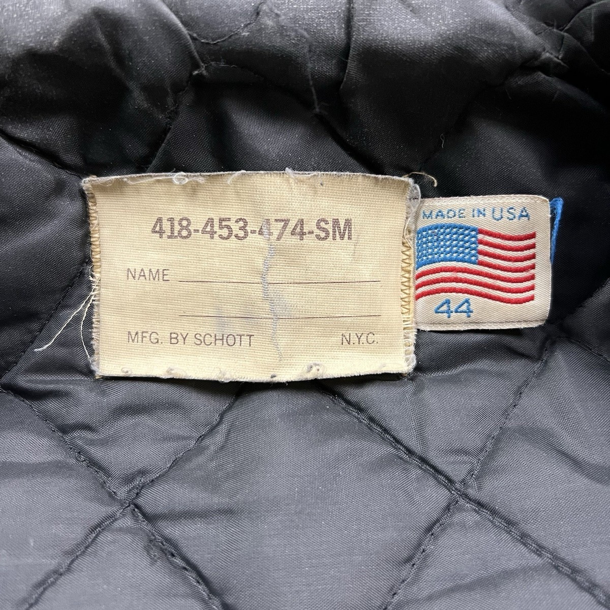 Vintage 80s Schott Double Rider 418-453-474-SM Leather Motorcycle