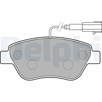 LP2230 Delphi Brake Pad Set, Disc Parking Brake Front for Alfa Romeo Fiat