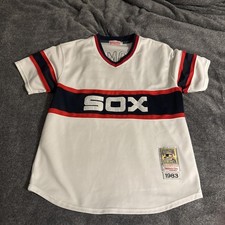 1983 Carlton Fisk Chicago White Sox Authentic Mitchell & Ness Cooperstown Jersey