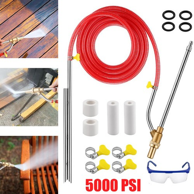 #ad #ad 5000 PSI Sandblasting Kit Pressure Washer Sand Blaster Power Blaster Attachment $29.98