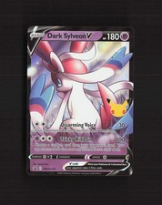 Dark Sylveon V SWSH134 Spada e Scudo Stampato Stella Nera Promo Carta Pokemon LP+