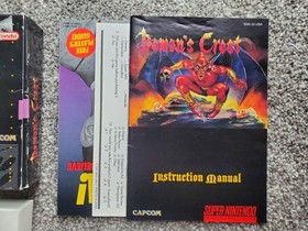 Demon's Crest (Super Nintendo SNES, 1994) Complete CIB