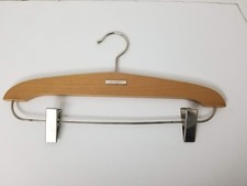 Gucci Wood Pant Skirt Hanger with Metal Clips Authentic