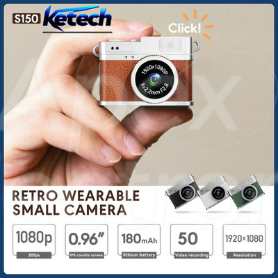 Vintage Retro CCD Mini Camera - HD, Pocket-Size, Portable Photo/Video Recorder
