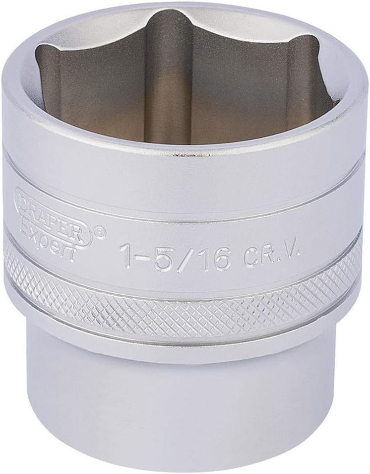 Draper 16640 6 Point Imperial Socket, 1/2"" Square Drive, Blue