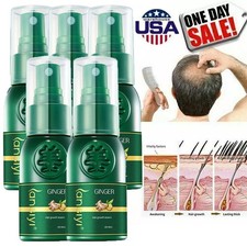 1-5x Fast Hair Growth Dense Regrowth Ginger Serum Oil Anti-Loss Treatment Spray