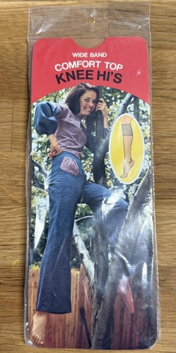 Vintage 1973 Knee High "Knee HI's" Sock New Old Stock Sealed