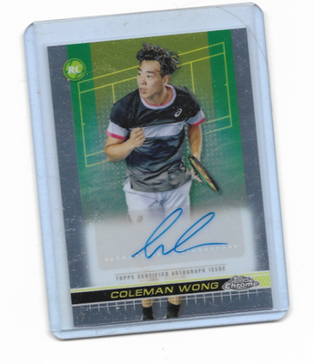 #ad #ad 2024 TOPPS CHROME TENNIS COLEMAN WONG TIER I BASE AUTO $13.99