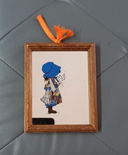 Quadretto a specchio anni '80 Holly Hobbie