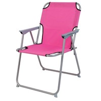 Campingstuhl Klappstuhl Anglerstuhl Regiestuhl Faltstuhl Metall Pink Stoff