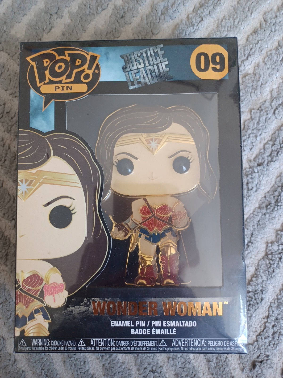 Funko WONDER WOMAN 09 Pop Pin Justice League DC Comics New Enamel Pin Badge