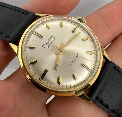 Vintage Men's DUGENA TROPICA  AUTOMATIC  Made in Germany GOLD PLATED