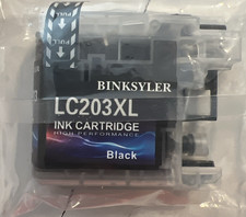 Brother LC203XL Black Ink Cartridge Compatible Replacement Open Box Sealed