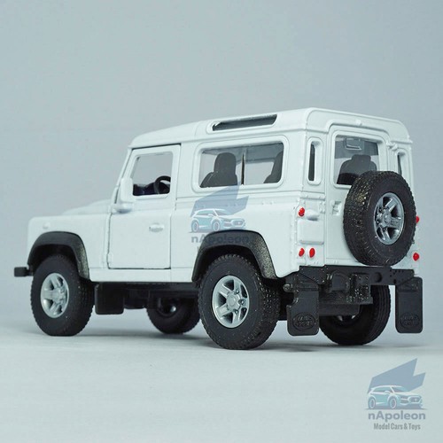 1:43 Land Rover Defender Model Car Diecast Toy Vehicle Collection Kid Gift White - Picture 11 of 12