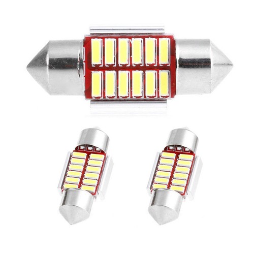 2Pcs 31mm 4014 12SMD C5W Car LED Light Canbus Dome Interior Reading Lamp _BD^lk - Picture 10 of 12