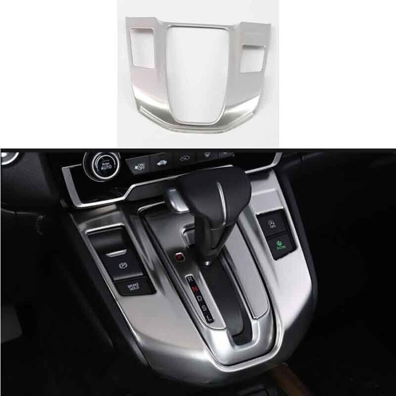 2017-2022 Silver Titanium Trim For Honda CR-V Center Console Gear Shift Frame