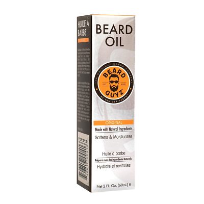 Beard Guyz Beard Oil Original Softens & Moisturizes By Van Der Hagen 2 FL OZ
