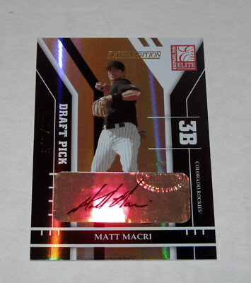 2004 Donruss Elite Extra Edition 304 Matt Macri Autograph Auto Rookie RC (#/979)