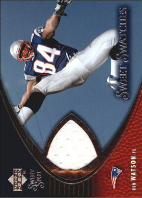 スポーツ選手 2004 Sweet Spot Classic Signatures DW 2004 Sweet Spot Sweet Swatches #SWBW Ben Watson Jersey - NM-MT | eBay