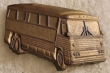 VTG Men’s Brass Bus lines Belt Buckle