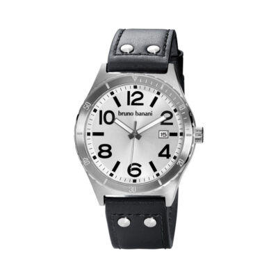 BRUNO BANANI Fliegeruhr Herrenuhr ARES BR21021 Edelstahl Lederband Box Papiere 
