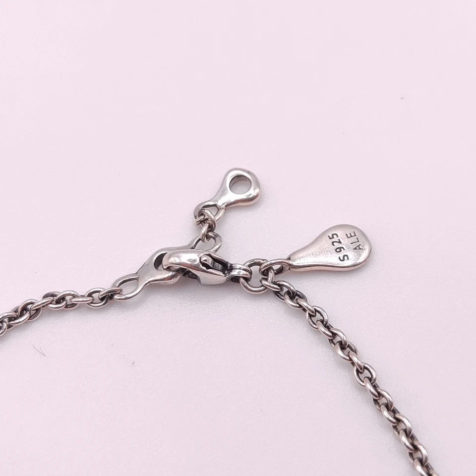 ⭐ Pandora 925 Armband Band Armreif Perle Halskette Collier Kette Silber 077 ⭐ - Bild 3 von 3