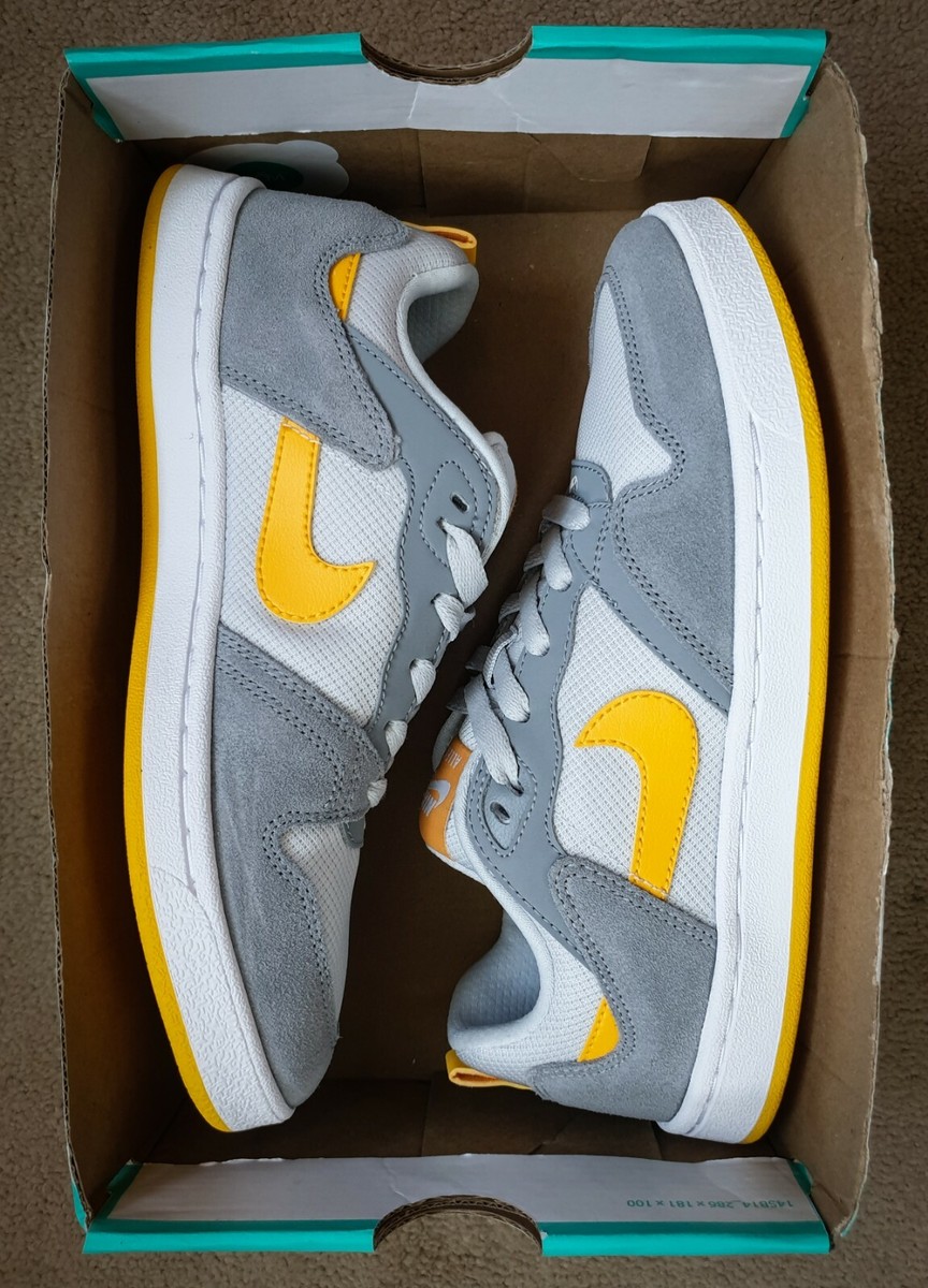 Nike Sb Alleyoop Trainers Grey/Yellow Size UK 5.5 EUR 38.5