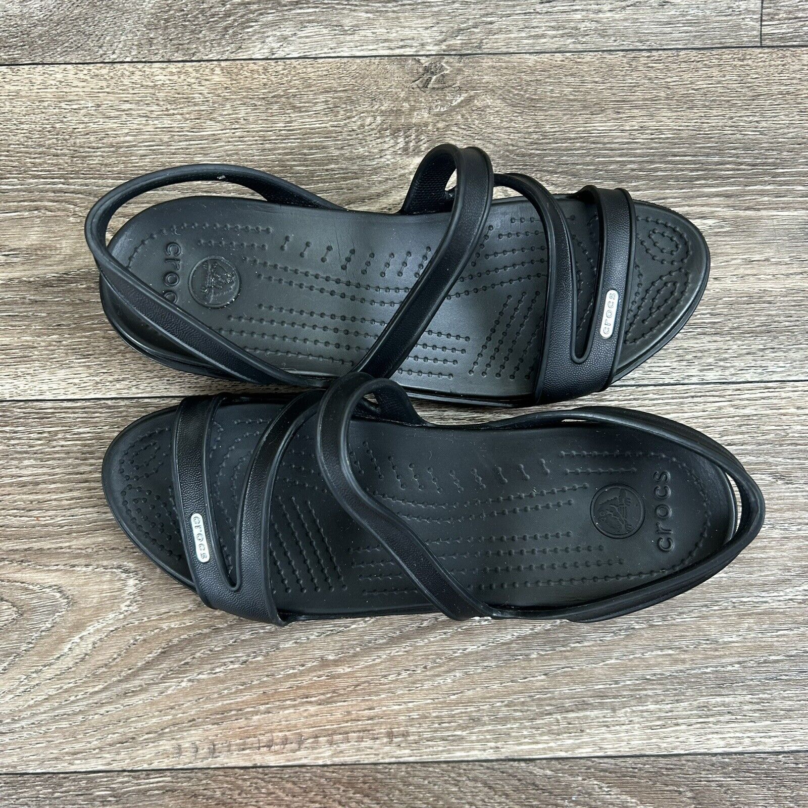 Crocs Women's Patricia Sandal Size 9 Black Low We… - image 5