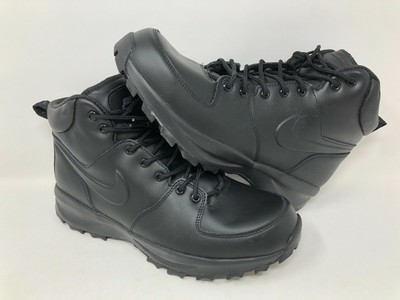 nike manoa leather men's boots black