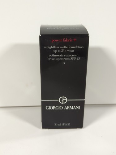 GIORGIO ARMANI Power Fabric Longwear High Cover Foundation SPF25 # 13 New - Picture 2 of 2
