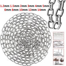 Stainless Steel Cable Link Chain 1.2mm 1.5mm 2mm 3mm 4mm 5mm 6mm 8mm 10mm - 14mm