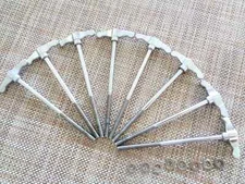 1970s VINTAGE PEARL-MAXWIN 8 BASS DRUM T-RODS +8 WASHERS MADE IN JAPAN VERY GOOD