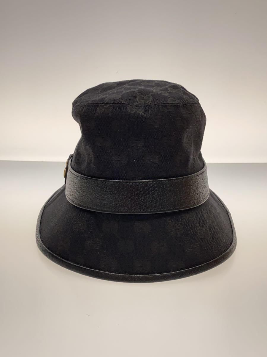 GUCCI hat cotton Black total pattern women's 576587 4HG53 GUCCI hat cotton Black total pattern women's 576587 4HG53