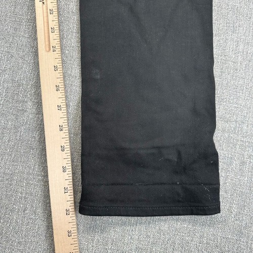 Uniqlo Jeans Mens 30x32 Black Selvedge Slim Straight Dark Wash - Picture 10 of 12