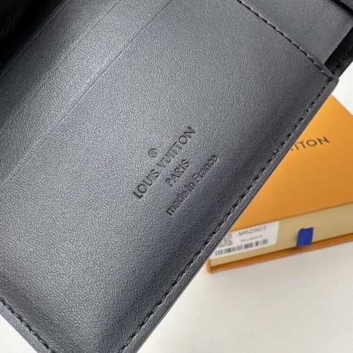Louis Vuitton Eclipse LV Monogram Black Leather Bifold Wallet for Men - Picture 5 of 9