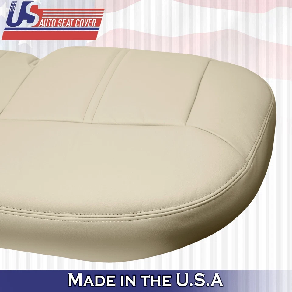 Cubierta de cuero inferior de banco trasero para Lincoln Town Car 2006 2007 2008 Lt color camel Foto 3 de 4