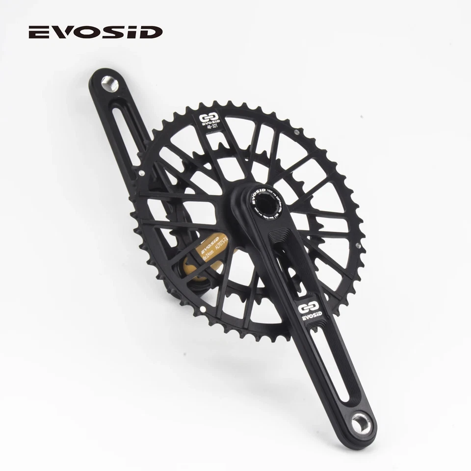 Кривошипная система для шоссейного велосипеда 46-30T 48-32T 165/170/175 мм прямое крепление двойная передняя звездочка BB - Изображение 4 из 4