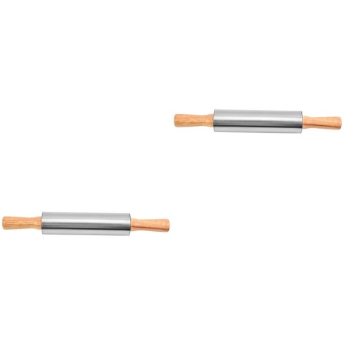 Set of 2 Besteck Nudelholz Aus Edelstahl Perfekte Größe Teigroller