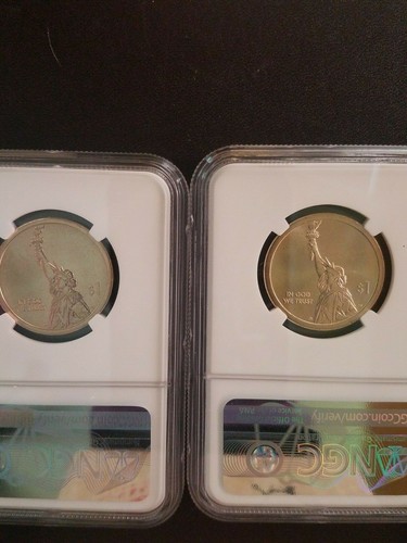 2018 P&D Set American Innovation Washington - Signed 1st Patent NGC MS 66 & 65 - Bild 5 von 5