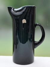 Alsterfors Schweden - gro&szlig;e petrolfarbene Glaskanne