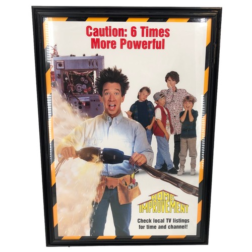 VTG Home Improvement Promo Poster 41x33 Poster Original Frame Hung In Studio
