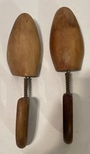 Vintage Old School Wooden Shoe Trees Forms Inserts 12 Long