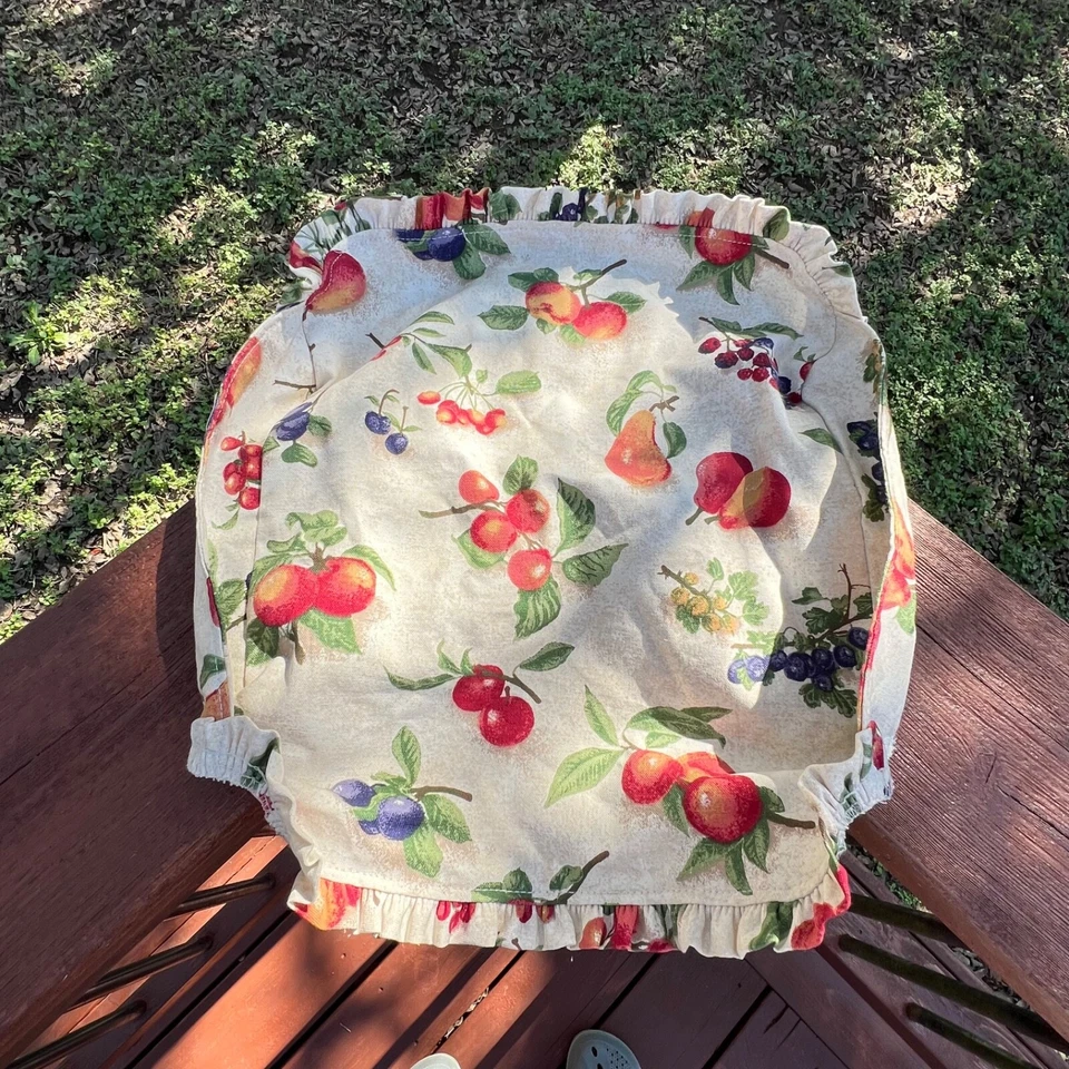 Longaberger Fruit Medley Lot of 2 Fabric Liners - Sm. Serving Tray & Bagel - Image 4 of 4