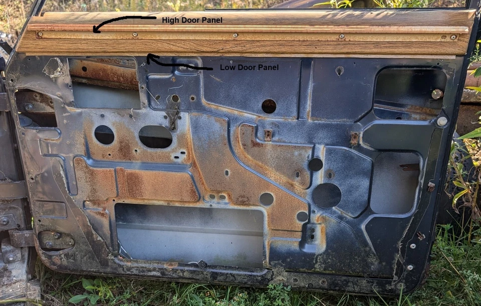 Pair ABS Plastic Power Window Front Door Panels fits Jeep Grand Wagoneer 84-91 - Image 4 of 4