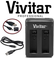 Dual Port USB Charger for AHDBT-401 GoPro Hero4 Hero 4 Battery