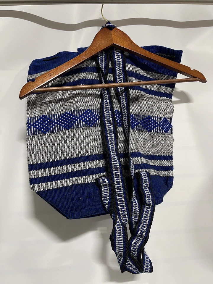 Indianapolis Colts Womens Backpack Woven Embroidered Blue White Hippie Boho - Image 4 of 4