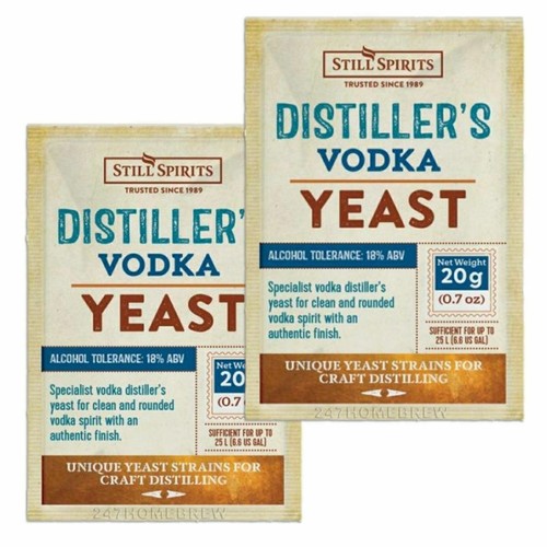 2x Still Spirits Distillers Vodka Hefe 20g für 25L 18% Vol.