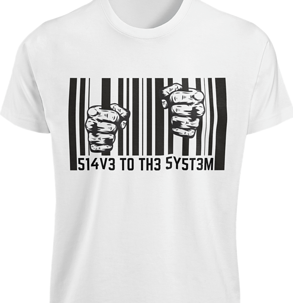 CAMICIA SCHIAVA DEL SISTEMA GRIND anarchico protesta libertà obbedire detenuto slitta fila